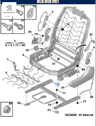 Koltuk Kizagi Peugeot 8916.R4 resmi