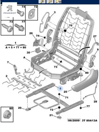 Koltuk Kizagi Peugeot 8916.R4 resmi