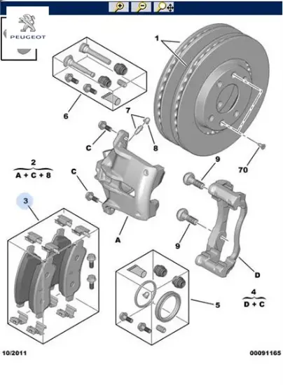 Fren Balatasi On ((137mm) 207 301 C3 C4 Peugeot  1617282980    1682206780 resmi