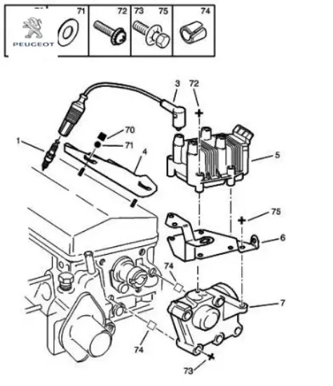 Ateşleme Bujisi 306 Tu1/tu3/xu7/5962.6k/0242235609 resmi