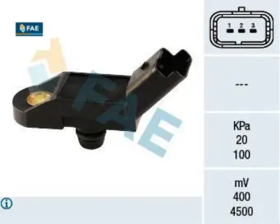 Hava Basinç Sensörü  106-206-306-405-607-806-307-106-406-807-c8-407-c5 resmi