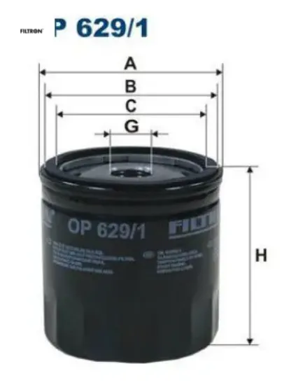 Yağ Filtresi   Fiesta-focus-fusion-kuga 1.4/1.6/2.0 resmi