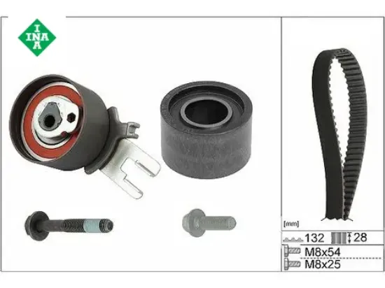 Triger Kiti (132x280) Volvo C30 S60 S80 V70 2.4tdi 20v - Xc60 Xc70 Xc90 2.4tdi 31258305-31359568 resmi