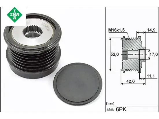 Alternatör Gergi Rulmani Mercedes Benz C180-c200 13=> resmi