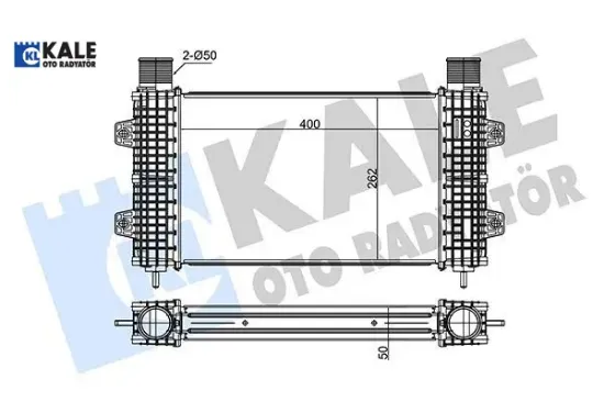 Radyatör İntercooler J10 Kale Radyatör  K130203   040CAC010 resmi