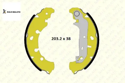Fren Balatasi Arka Pabuçlu   Fiesta Iv/v-fusion-ka resmi