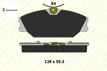 Fren Balatasi Ön   Clio Ii-megane  96-03/7701206379/kale Balata resmi