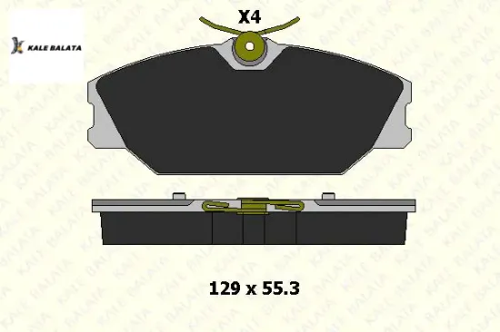 Fren Balatasi Ön   Clio Ii-megane  96-03/7701206379/kale Balata resmi