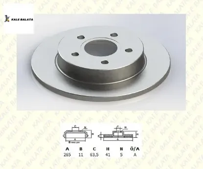 Fren Disk Aynasi Arka Düz   Focus-c-max 04-12/1373360/swg50924619/kale Balata resmi