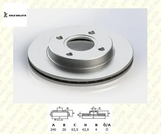 Fren Disk Aynasi Ön   Escort Iv-fiesta-ka 88-08/1373360/df2752 resmi