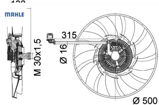 Klima Fan Motoru   Discovery Iv 3.0 Mahle  LR013695/ LR021990/ LR023392   CFF471000P resmi