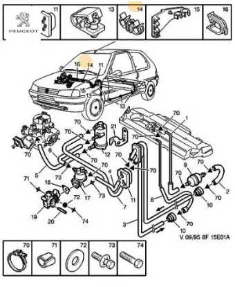 Benzin Boru Agrafi Peugeot 1565.91 resmi