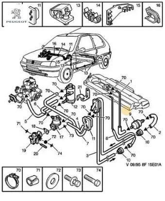 Benzin Filtresi Peugeot    PEUGEOT, CITROEN 1567.20 resmi