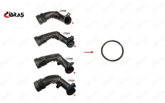 Turbo Borusu Contasi C4-2008-208-301 Ibras  9810921180/ 1434.G3/ 1434.F7/    17542 resmi