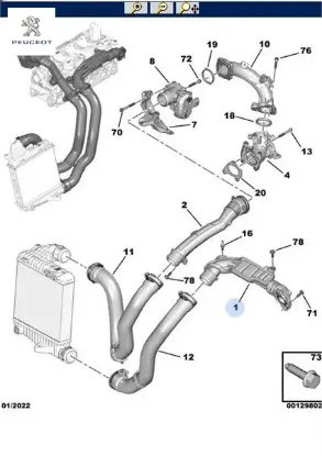 Hava Bağl Rako Peugeot 9810958280 resmi