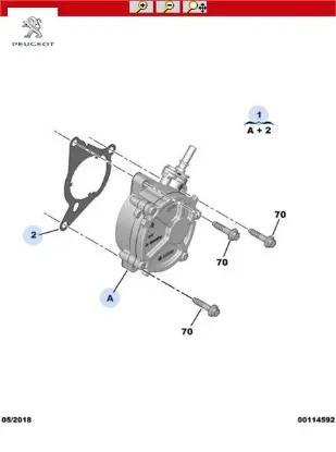 Vakum Pompasi  208-2008-308-3008-5008-partner-rifter-berlingo-c3-c4-ds3 resmi