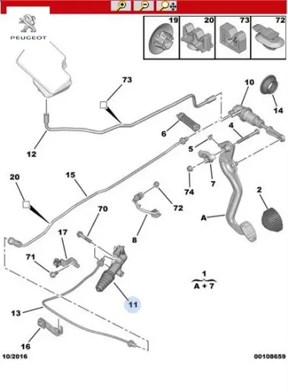 Debriyaj Alt Merkezi 208-c3 Peugeot 9812976180 resmi