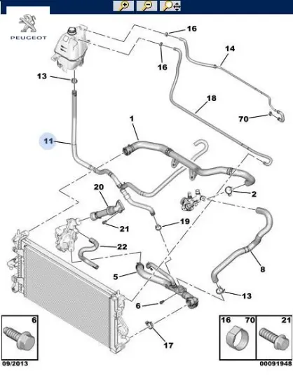 Yedek Su Depo Hortumu Boxer Jumper Iii Peugeot  1607245480    1607245480 resmi
