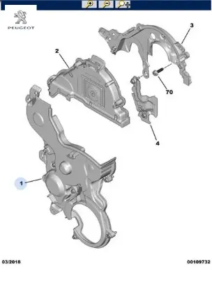 Triger Muhafaza Kapagi Peugeot 2008 208 308 Partner Jumpy Iv Dv5 1.5 Hdi resmi