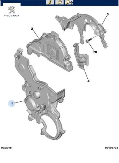Triger Muhafaza Kapagi Peugeot 2008 208 308 Partner Jumpy Iv Dv5 1.5 Hdi resmi