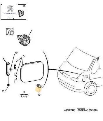 Kapak Bakaliti Peugeot 1521.A0 resmi