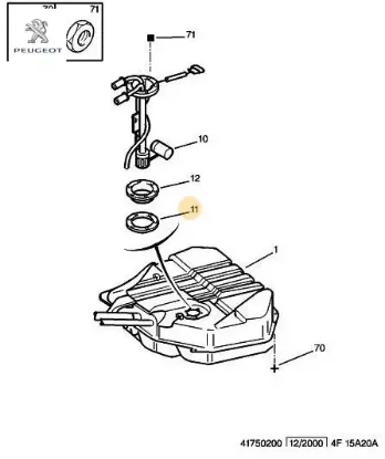 Mazot Pompa Contasi Peugeot 1531.32 resmi