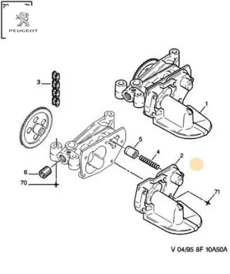 Ön Tampon Bağlanti Civata Peugeot 6230.06 resmi