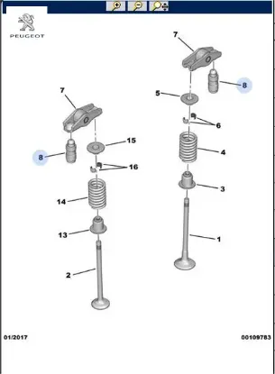 Supap İteceği 208-2008-301-3008 1.5 Hdi Crosland-combo E-corsa F Peugeot  14540RBDE01/ 3553941   HONDA 9819917580 resmi