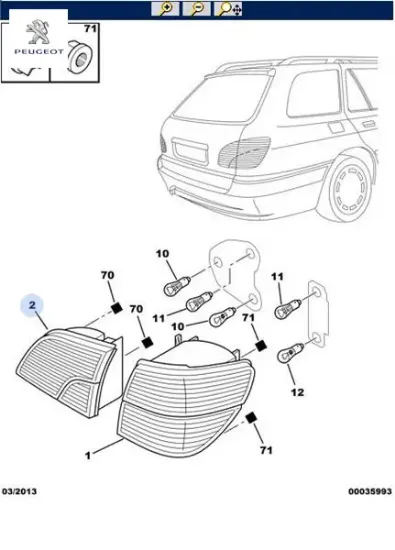 Stop Sol Peugeot  6350.H6   PEUGEOT 6350H6 resmi