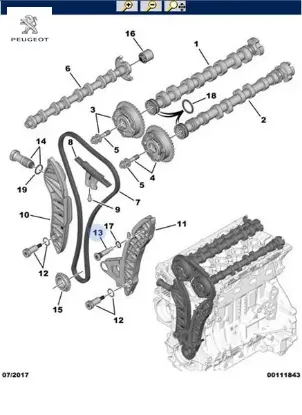 Triger Ayar Vidasi 308-ds3 Peugeot    CITROEN 0820.27 resmi