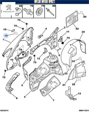 Kusak Agrafi Peugeot 8565.42 resmi