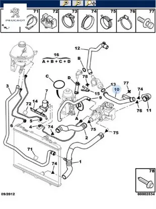 Su Hortumu Peugeot    CITROEN, PEUGEOT 1323.35 resmi