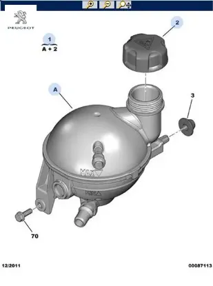 Yedek Su Deposu Et3j4 /dw6/dw10cted 307/308/rcz resmi