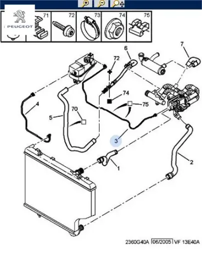 Yedek Su Depo Borusu Partner-berlngo Dw6 M59 resmi