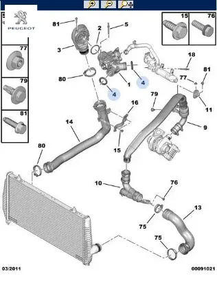 Su Dağitici Contasi Peugeot 1636.22 resmi