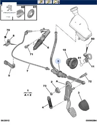 Debriyaj Üst Merkez 301 Peugeot 9801271180 resmi