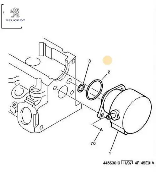 Vakum Pompa Oring Conta Partner Peugeot 4556.05 resmi