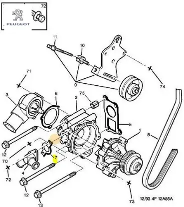Devirdaim Kapak Conta Jr Peugeot 1340.17 resmi