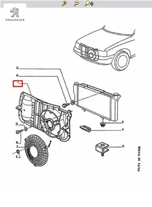 Ön Panel  Tekfan Peugeot    PEUGEOT 1308.C3 resmi