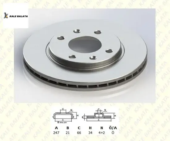 Ön Fren Disk Aynasi 106-206-306-saxo-xsara 1.4-1.6 resmi