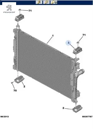 Kavrama Bağlama Ayaği Peugeot 9800613580 resmi