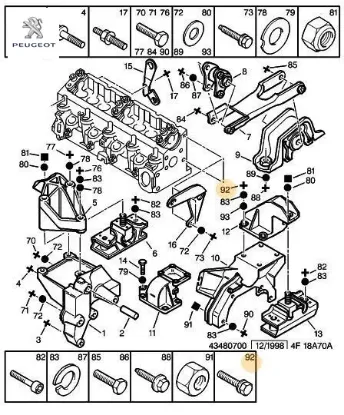 Rotil Bağlanti Civatasi Peugeot 3522.91 resmi