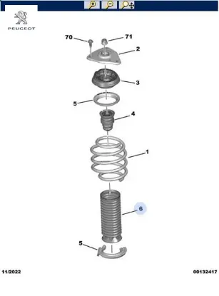 Amortisör Toz Körüğü//peugeot Peugeot 9678782580 resmi