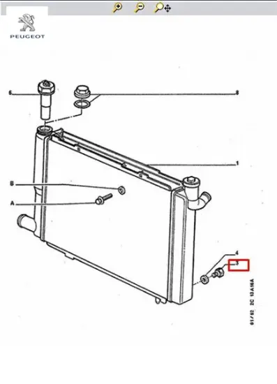 Radyatör Kapaği Peugeot 1306.66 resmi