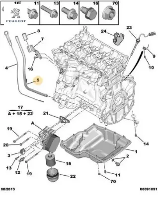 Yağ Çubuk Borusu Boxer Iv Peugeot 1627123080 resmi