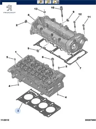 Silindir Kapak Contasi 2ç Fiorino-bipper 1.3jtd E5 0209.JE/ 0,92mm resmi