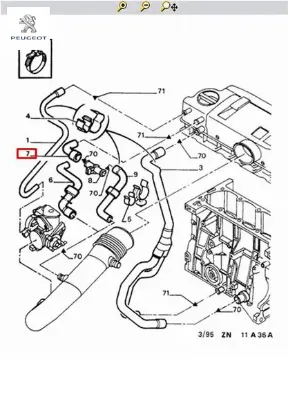 Hortum Peugeot 1180.C5 resmi