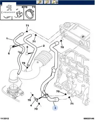 Hortum Peugeot 1180.F7 resmi