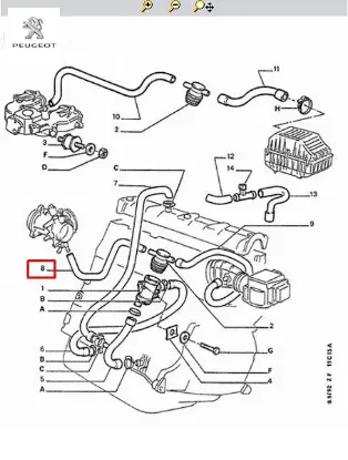 Yağ Borusu Peugeot    CITROEN, PEUGEOT 1192.46 resmi