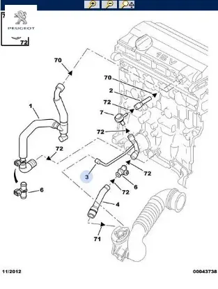 Hortum Peugeot 1192.L8 resmi